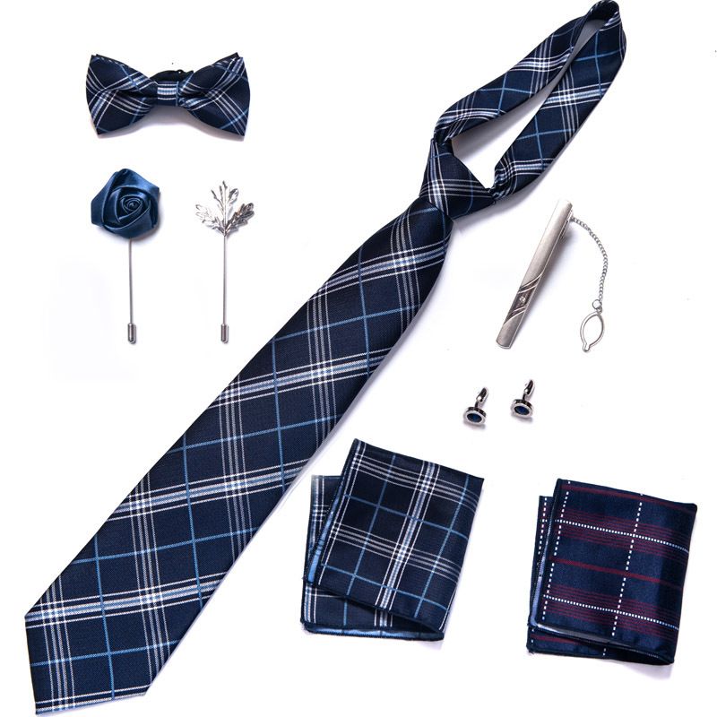 Abito cravatta pronto, papillon, accessori da uomo, set da 8 pezzi, corpetto, spilla, gemelli, abito formale, matrimonio_voghion.com