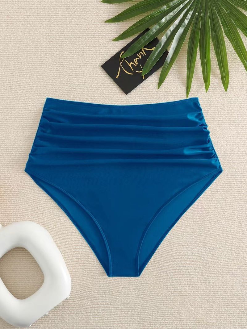 High-Waisted Bikini Bottom – Tummy Control & Quick-Dry Fabric (S-XL) – Solid/Animal Print Swimwear For Women_voghion.com