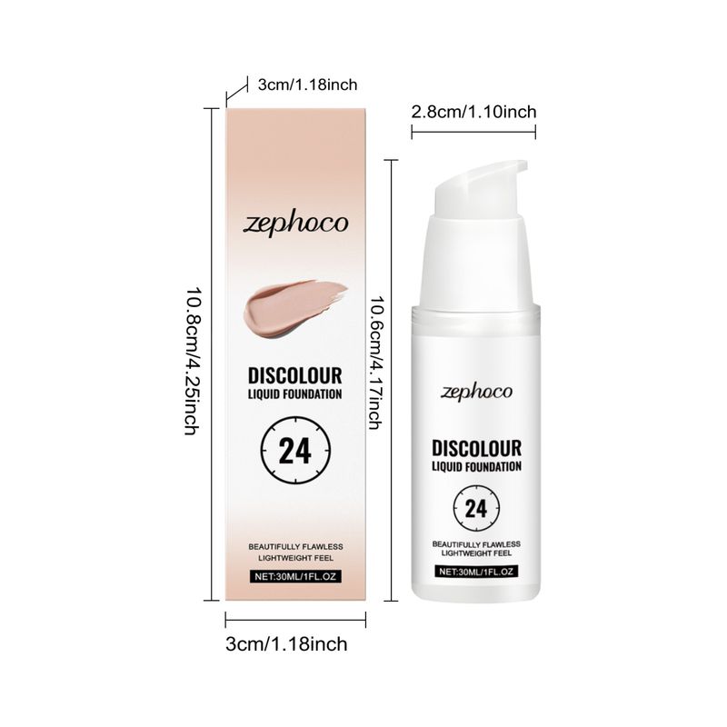 zephoco Color Changing Moisturizing Non-Removing Makeup Matte Natural Clear Concealer Foundation_voghion.com