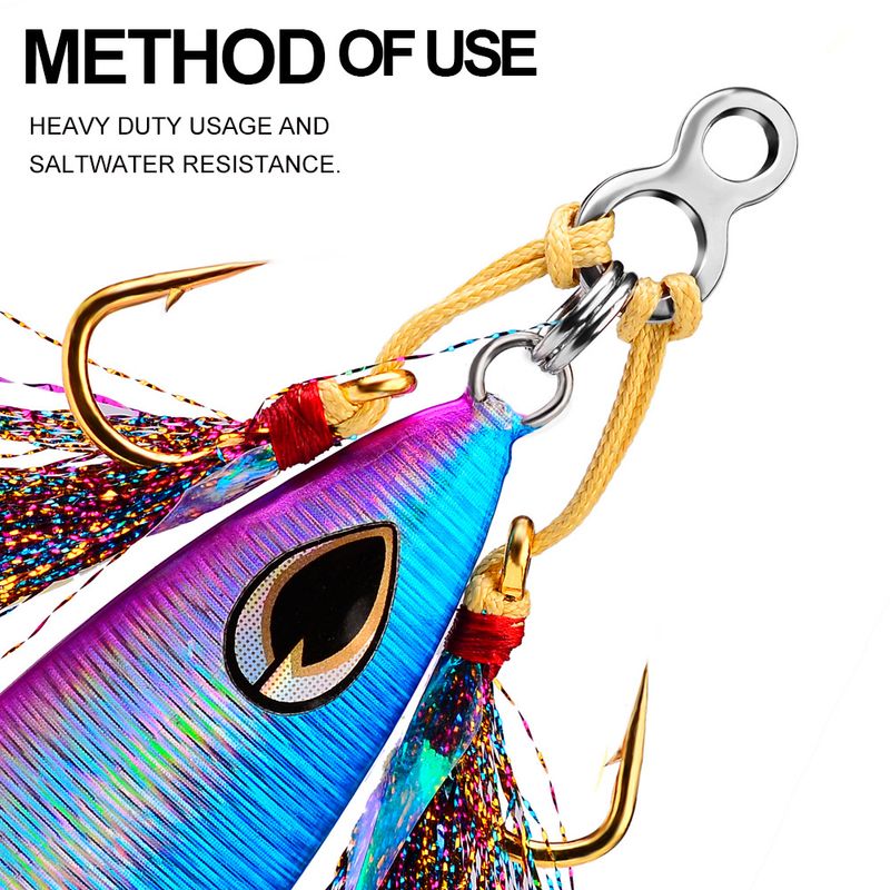 Lure Bait High-Strength Stainless Steel Flattened Ring Hook Binding Single Circle Fishing Gear Accessories Connector 20_voghion.com