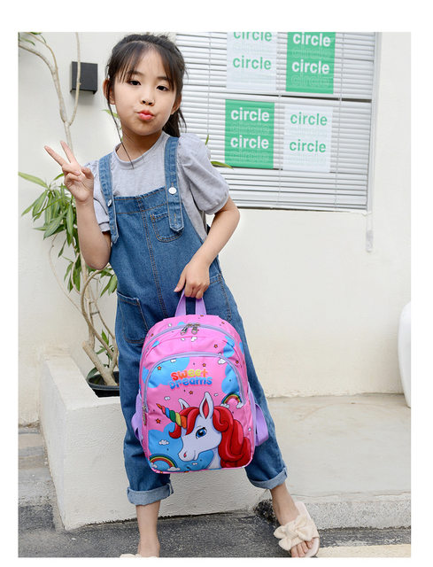 Zaini per ragazzi e ragazze Cartoon Unicorno Zaini per scuola con capacità lager Zaino per scuola materna Zaini per scuola primaria Borsa per bambini Kawaii_voghion.com