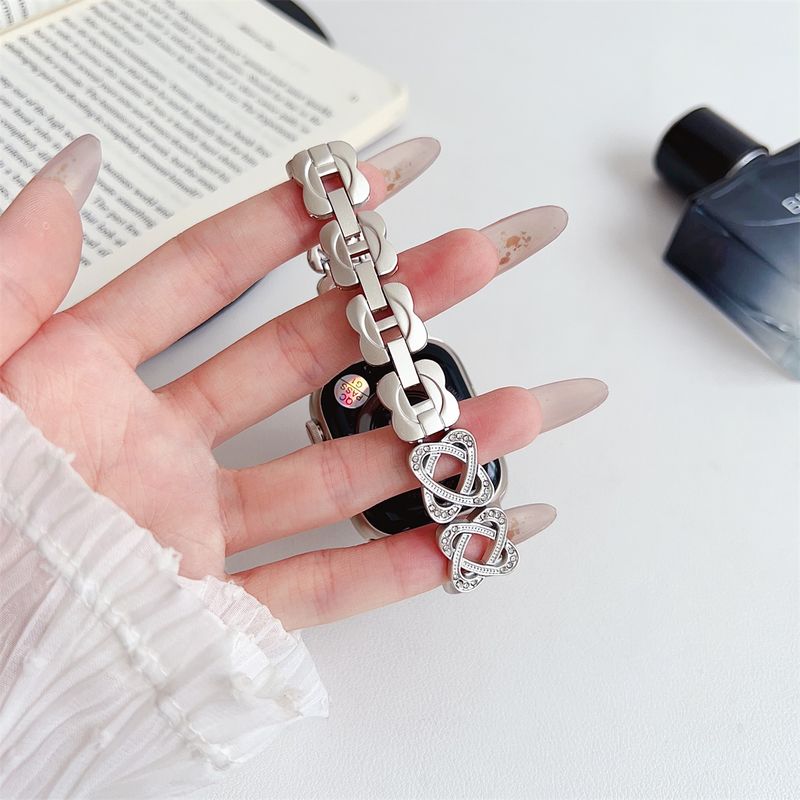 Uhrenarmband für iWatch 42/44/45/46/49 mm 38/40/41 mm, modisches Metallarmband für Uhrenserie Ultra2, Serie 10/9/8/7/6/5/4/3/2/1_voghion.com