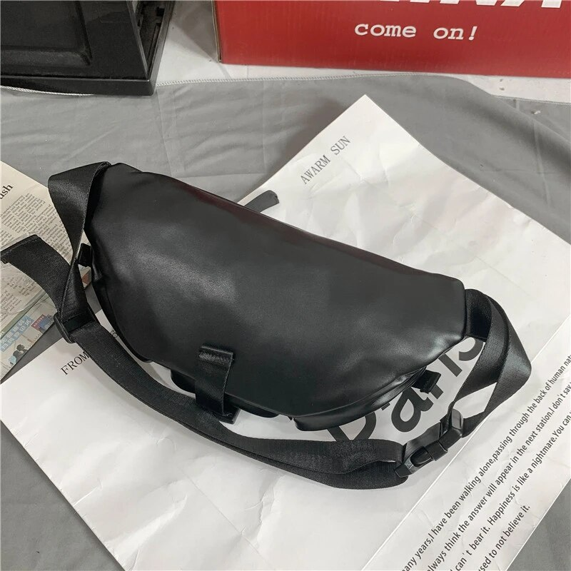 Brand Waist Bags For Young Boy Casual Chest Bag Leather Mulit-Pocket Fashion Sport Leisure Male Fanny Pack Men688_voghion.com
