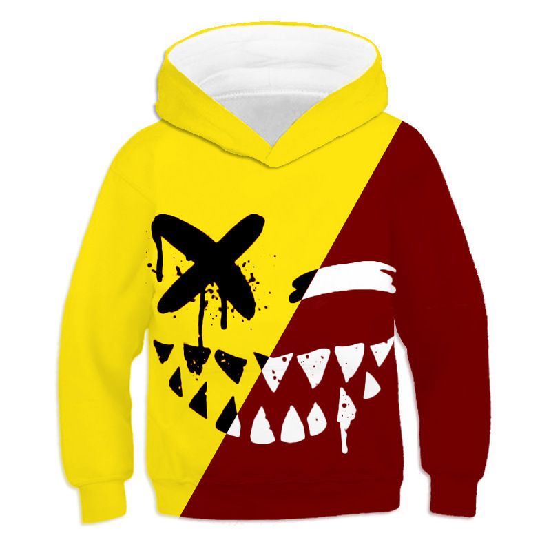 Abbigliamento per bambini Xoxo Felpa con cappuccio per ragazzi e ragazze, carina, stampa digitale 3D, felpe con graffiti_voghion.com
