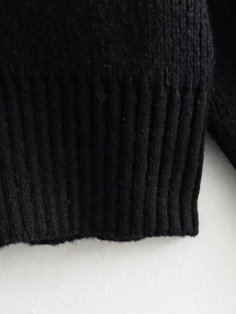 Women's Retro Knit Cardigan Pilot Jacket Stylish Casual Outerwear For Fall, Streetwear Vintage Coat With Comfortable Polyester Fabric (Grey, XS/S/M/L)_voghion.com