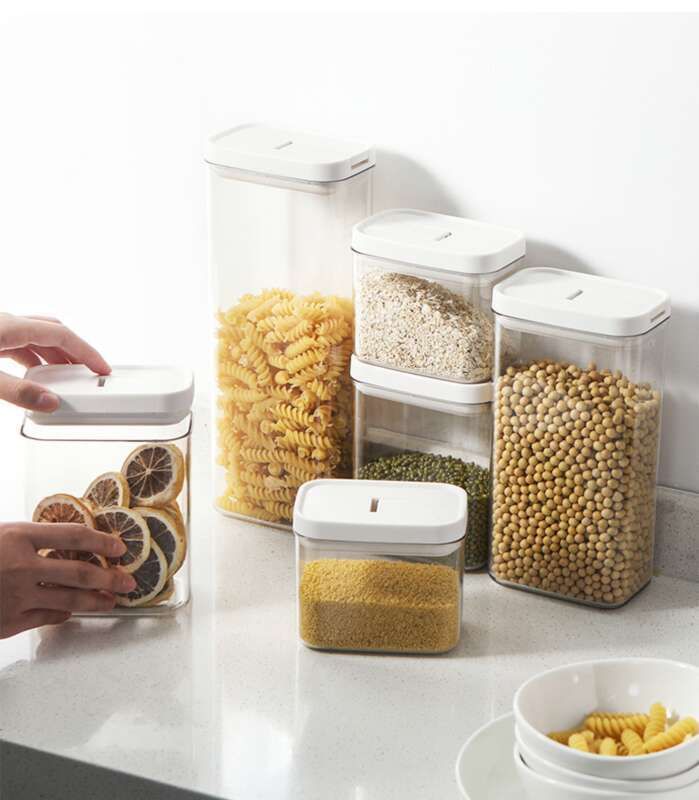 Lebensmittel, Kaffee, Gewürze, versiegeltes Glas, feuchtigkeitsbeständig, für Getreide und verschiedene Getreidesorten, transparente Lebensmittel, Plastiksnacks_voghion.com