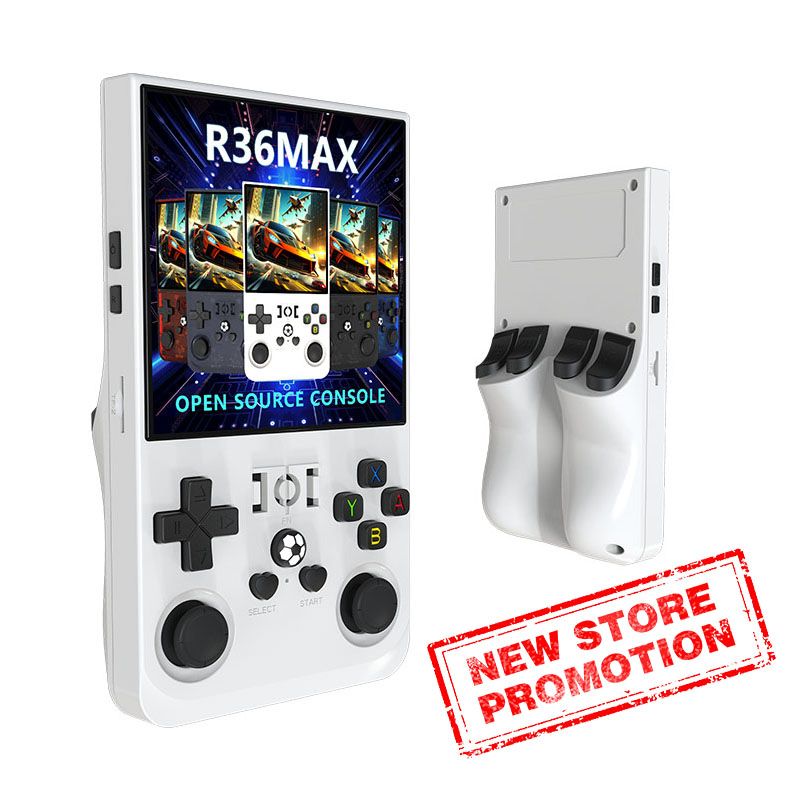 Console di gioco portatile retrò con sistema Linux, schermo IPS da 4,0 pollici, open source, lettore video portatile R36MAX, regalo per bambini_voghion.com