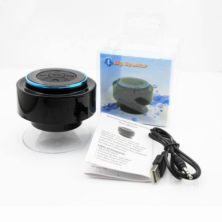Alto-falante Bluetooth à prova d'água IPX 7, alto-falante portátil, mini alto-falante para banheiro, rádio sem fio, alto-falante Bluetooth multifuncional_voghion.com