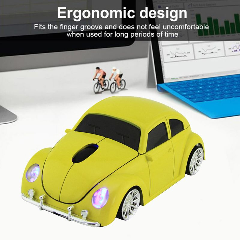 Récepteur de souris de jeu sans fil, ergonomique et confortable à utiliser, en forme de voiture, pour PC et ordinateur portable_voghion.com