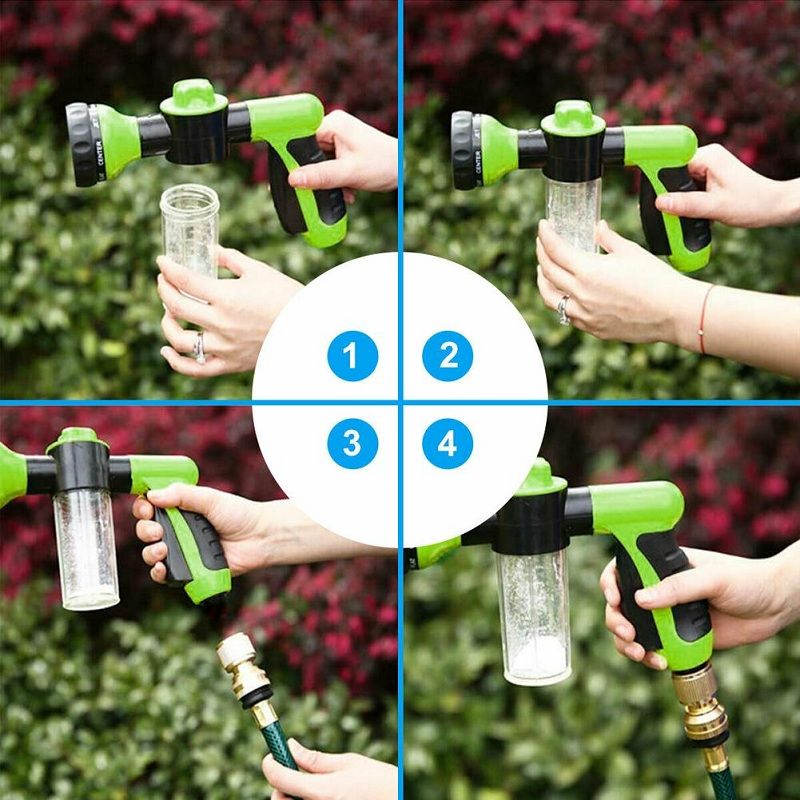 Pet Shower Nozzle Sprayer Hose Dog Shower Gun 3 Mode Adjustable Pet Wash Cleaning Bath Water Foam Soap Sprayer Dog Clean Tools_voghion.com