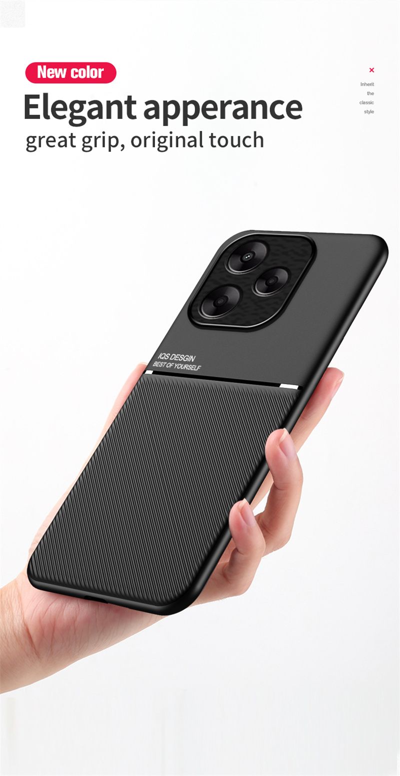 Kestävä liukumaton kotelo Xiaomi Redmi 13 4G 13C Redmi 12 5G 12C:lle Suojaava auton suojus, magneettinen imukuppikiinnitys, Coque Fundas Capa_voghion.com