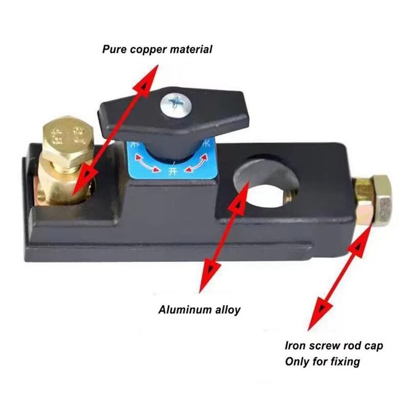 Interruptor de apagado universal de batería de 12 V y 24 V para camión o coche pequeño, de cobre puro, antifugas._voghion.com