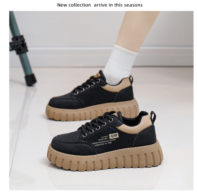 Die neueste Internet-Berühmtheit von 2024 New Student Korean Edition Instagram Trendy Vielseitige Dicke Sohle Board Frühling und Herbst Casual_voghion.com
