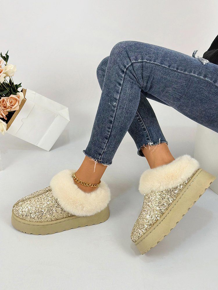 Talvised uue tallaga ja pehmed paksud lumesaapad naistele, ülisuured soojad rätikud, lühikesed saapad, puuvillased kingad naistele_voghion.com