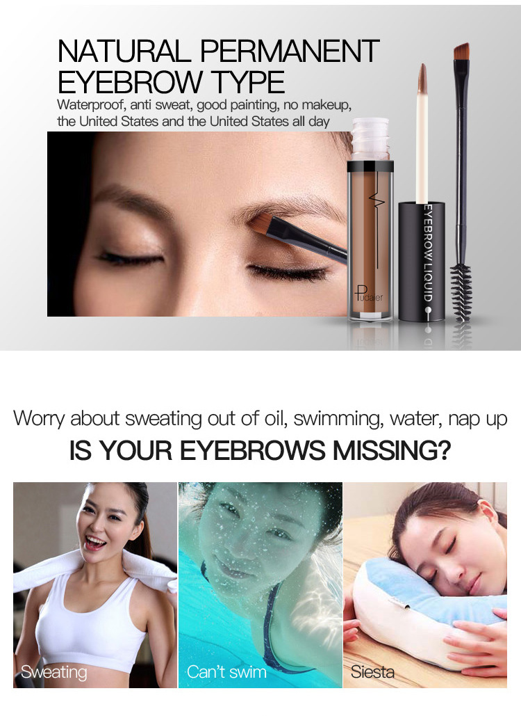 Natural Waterproof Makeup Resistant Non Fading Eyebrow Dye 3D Eyebrow Cream Water-based Eyebrow Pencil Liquid Eyebrow Pencil_voghion.com