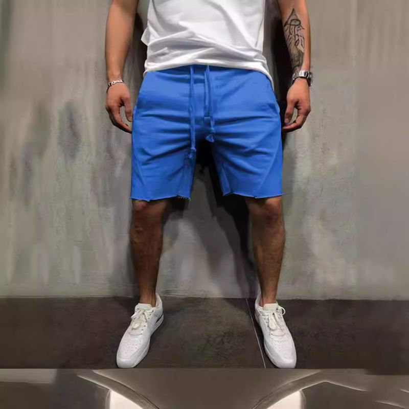 Premium Products 2024 New Fitness Men's Solid Color Running Thin Casual Sports Shorts For Men_voghion.com