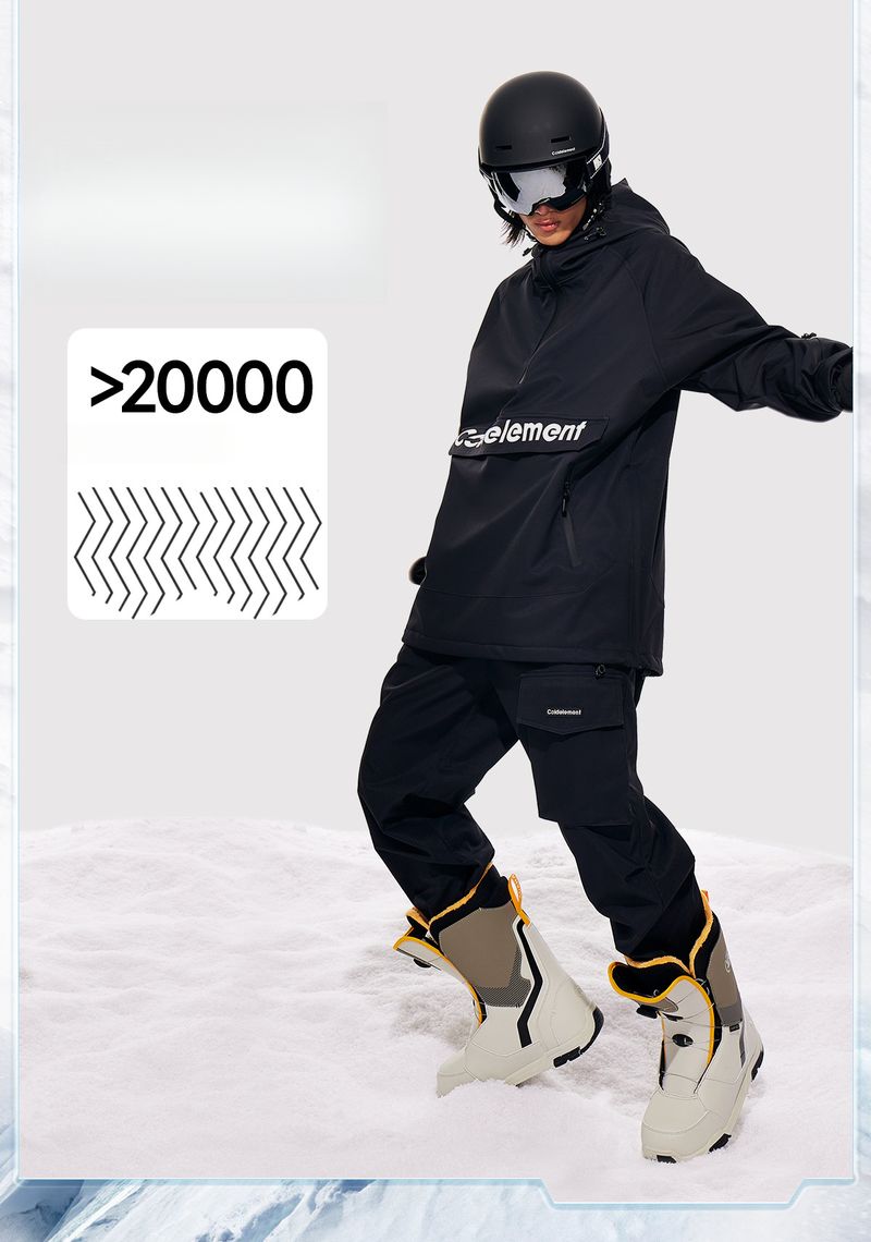 Combinaison Cold Element Letter pour femmes, ensemble de ski chaud et respirant pour couples et hommes, idéal pour les parcs de neige intérieurs et extérieurs._voghion.com