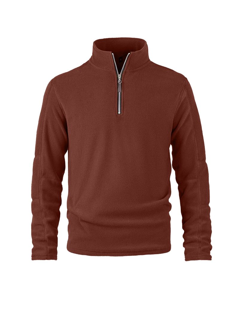 Herren-Fleecejacke mit Reißverschluss – Winterpullover mit Sherpa-Futter und Stehkragen (S-XXL, 7 Farben)_voghion.com