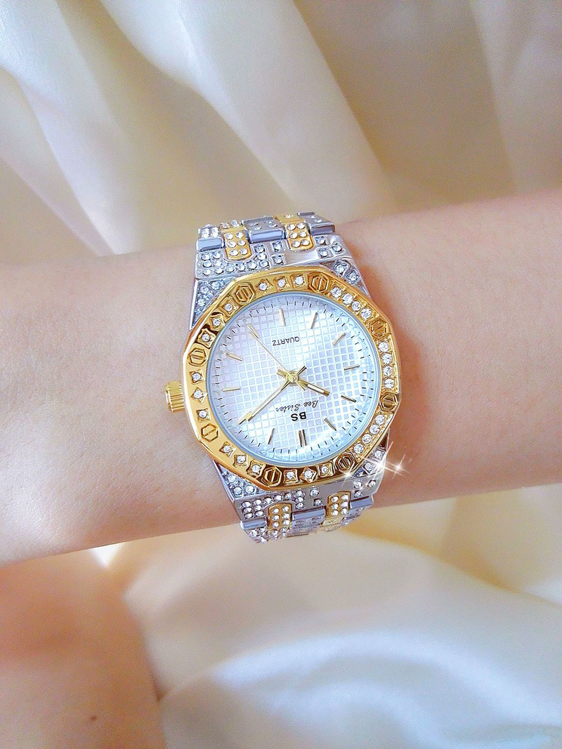 New light luxury ladies full diamond unisex style full diamond watch_voghion.com