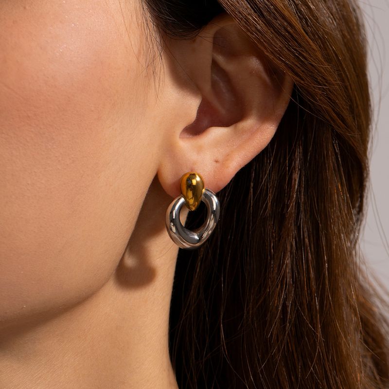 Nuovi colori in acciaio, oro, argento e oro in stile INS, orecchini in acciaio inossidabile per bambini, orecchini da donna_voghion.com