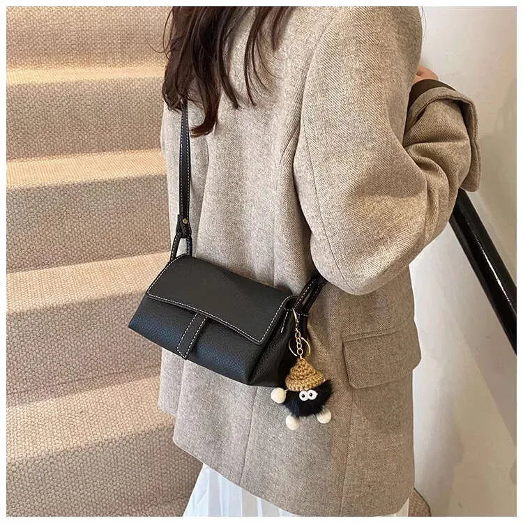 Borsa a tracolla semplice ed elegante, piccola e versatile, da donna, alla moda, squisita._voghion.com