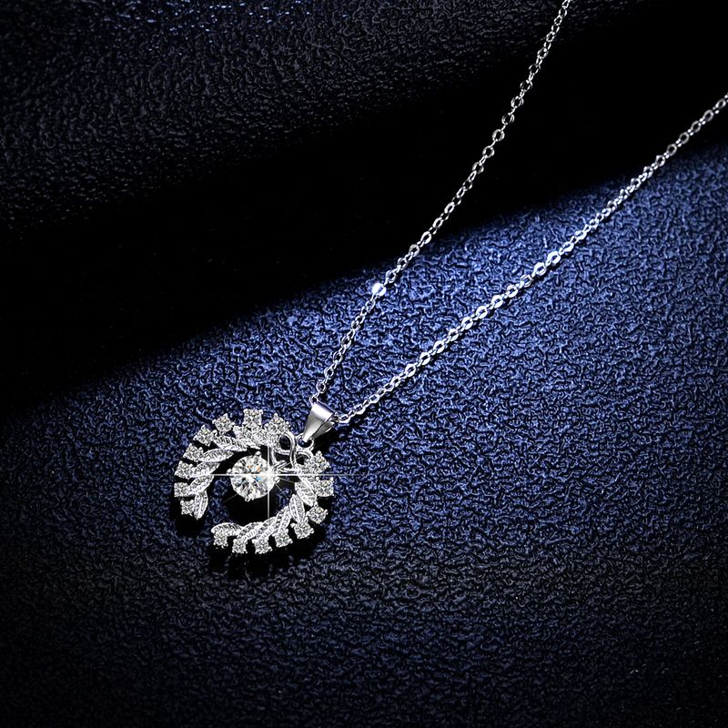 Tancise Luxury persoonallisuus hopea Moissanite riipus kaulakoru naisten klassinen vuorovesi osapuolen lahja_voghion.com