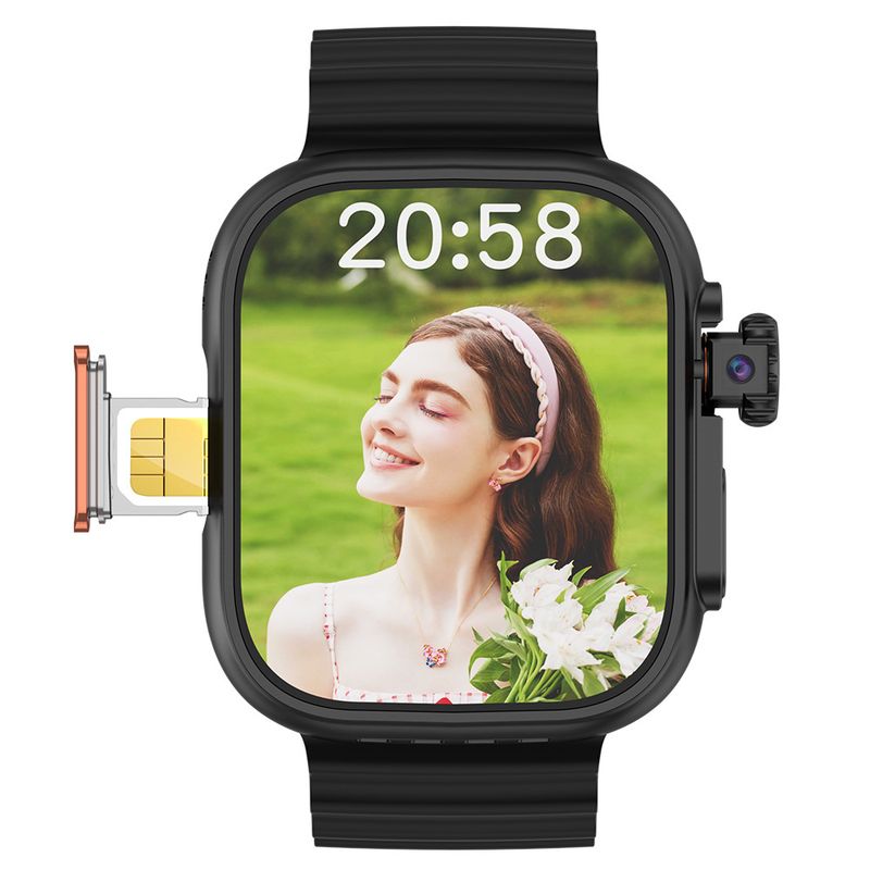 Card Slot Phone Wat With Pull-out Rotating Camera, All-Network Compatible, Universal For Teenagers, Pedometer_voghion.com