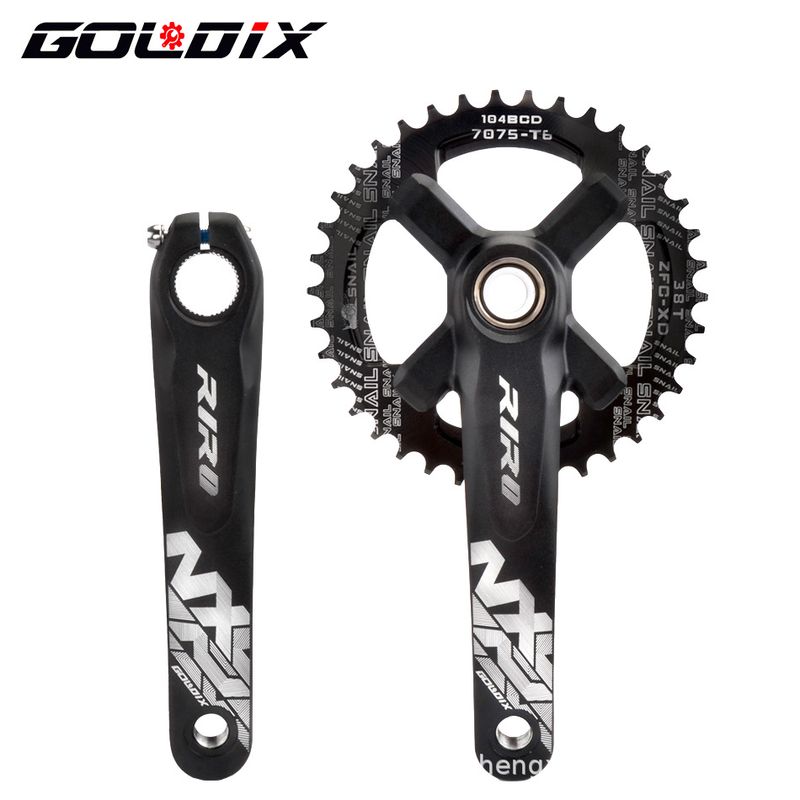 RIRO Mountainbike Hohl Integrierte Kurbel 36/38/40T Modifizierte Positive Und Negative Zähne Einzelnes Kettenblatt_voghion.com