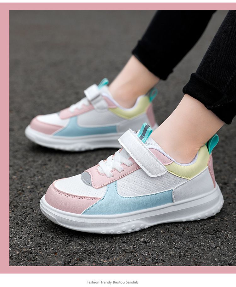 Scarpe per bambini Scarpe per bambini sneakers basse per bambini scarpe bianche per studenti primaverili scarpe sportive bianche per ragazzi e ragazze traspiranti con suola morbida_voghion.com