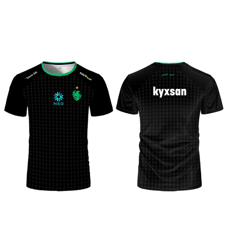 Team Falcons Esports Club 2025 Nieuwe uniformen Professionele speler Gesigneerde herdenkingsshirts CS2 Niko Fans Aangepaste T-shirts_voghion.com
