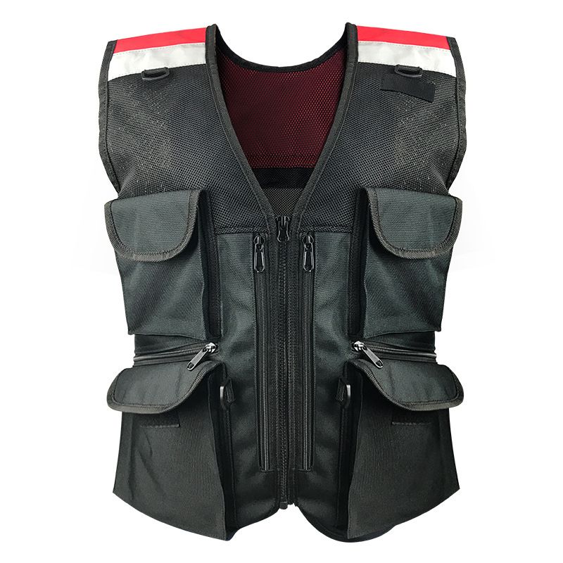 Refleksvest, motorcykelkørsel, natpatrulje, trafiksikkerhedsdragt, mesh åndbar hurtigsælgende refleksvest til_voghion.com