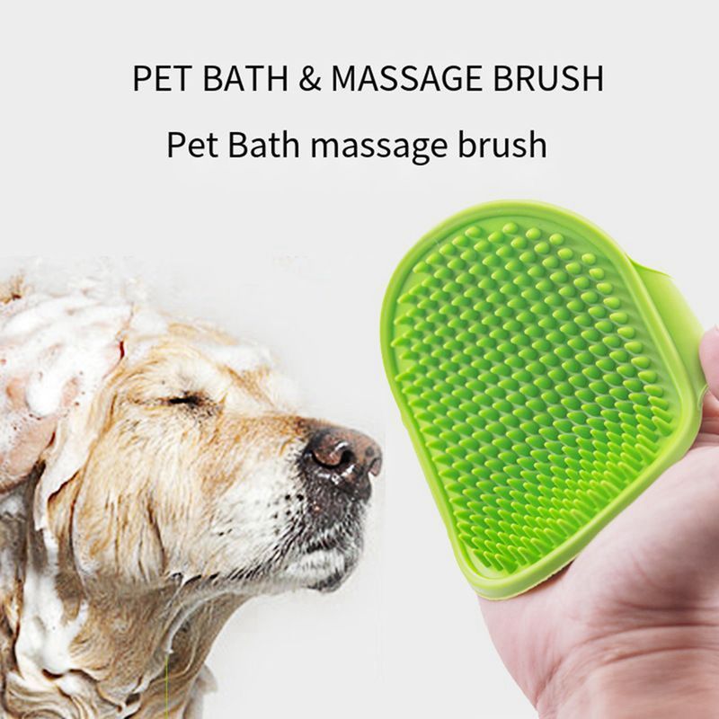 Huisdierreinigingsborstel Hond Katten Bad Zacht Rubber Siliconen Massage Handschoenen Kam Haarverwijderaar Wassen Verzorging Schoonmaken Wasbenodigdheden_voghion.com