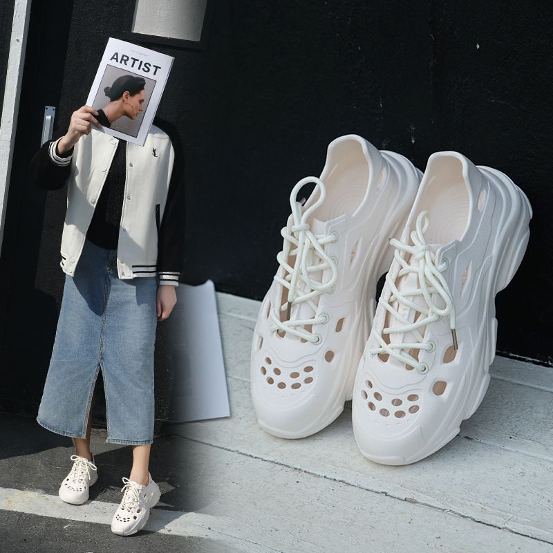 Scarpe da spiaggia estive da donna di qualità imbattibile, alla moda, con suola spessa in EVA, sandali casual alla moda e traspiranti._voghion.com