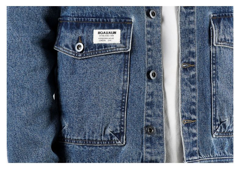 Giacca in denim da uomo, coordinata, alla moda, casual, cardigan_voghion.com