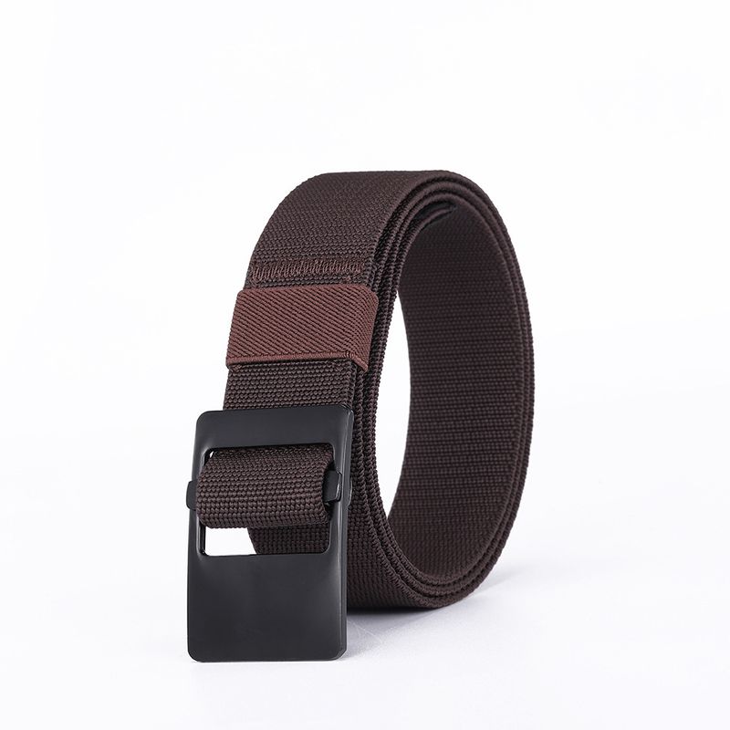 Woven Elastic Belts For Men & Women - Decorative Pin Buckle, Casual & Versatile Style_voghion.com