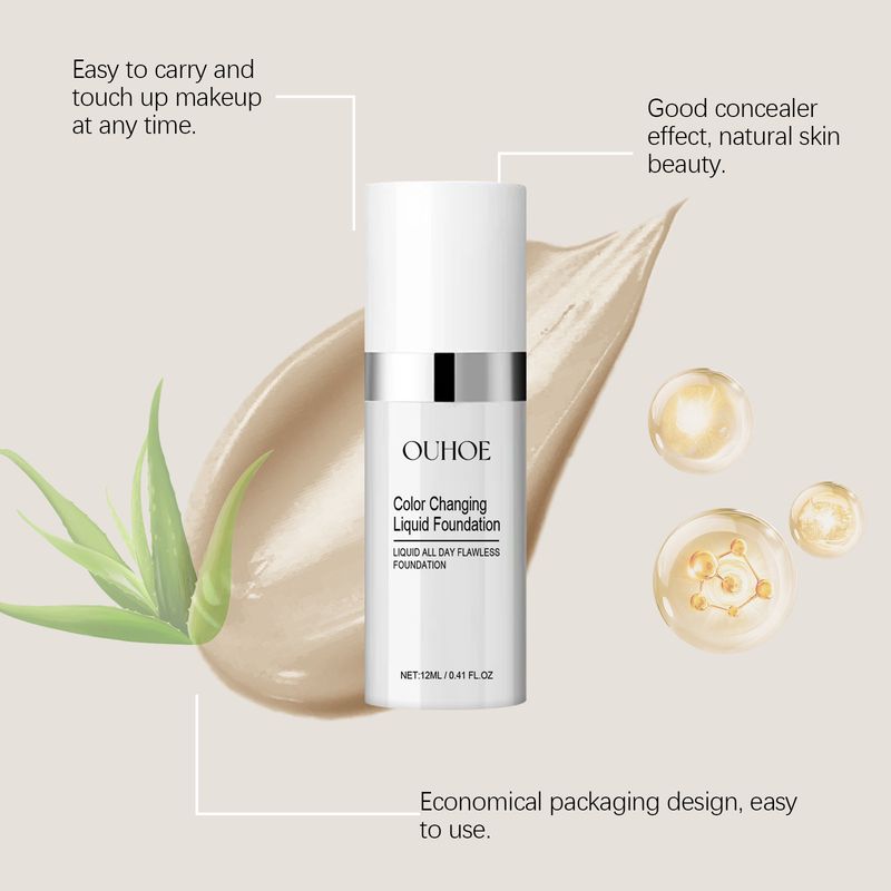 warm Brightens, Convenient Natural, Concealer, Light Thin, The Skin Color Is Clean, Transparent And Moist Liquid_voghion.com