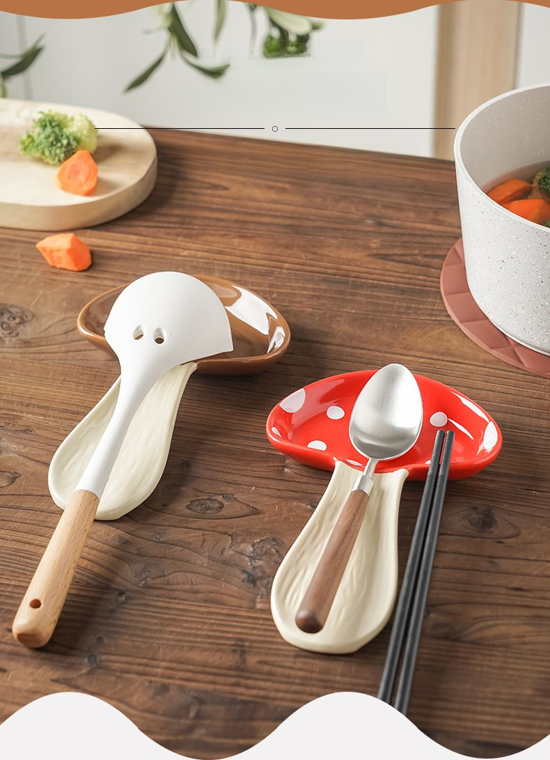 Keramik Suppenlöffel Essstäbchenablage High-End-Lagerregal Multifunktionaler Topfrandspatelhalter Hohe Ästhetik_voghion.com