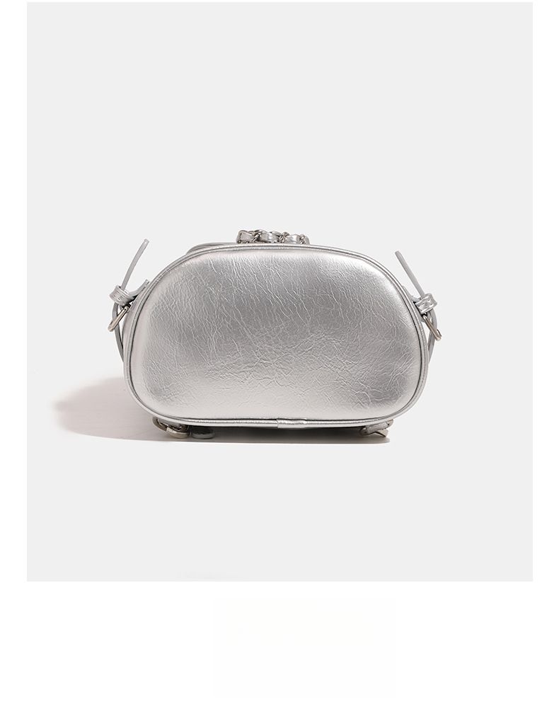 Crocodile Chain Commuter Handbag Small Backpack Fashion Versatile Casual Daily_voghion.com