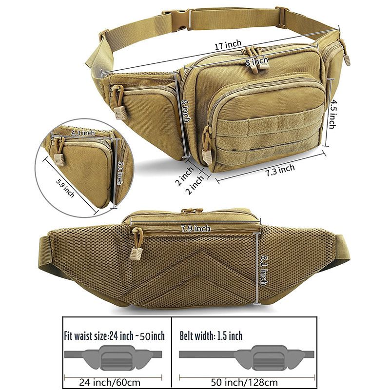 Neue multifunktionale Unisex-Gürteltasche zur Aufbewahrung im Freien_voghion.com