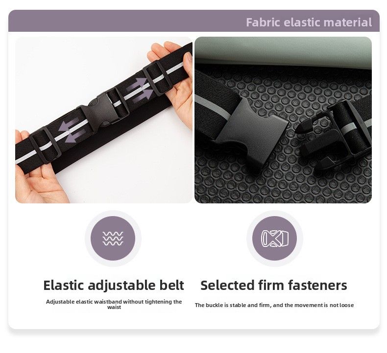2025 New High-End Lightweight Invisible Elastic Sports Waterproof Fitness Special Running Phone Waist Bag_voghion.com