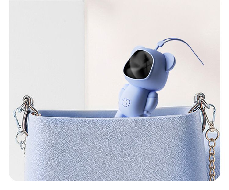 Scaldamani a forma di astronauta ricaricabile tramite USB con display digitale, batteria da 4000 mAh per 6 ore di calore, grazioso riscaldatore portatile in bianco/blu/rosa_voghion.com