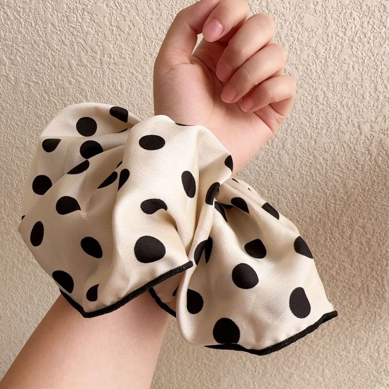 Elegante corda in tessuto classico a pois, accessori per capelli con passanti in budello, copricapi, acconciature floreali da donna_voghion.com