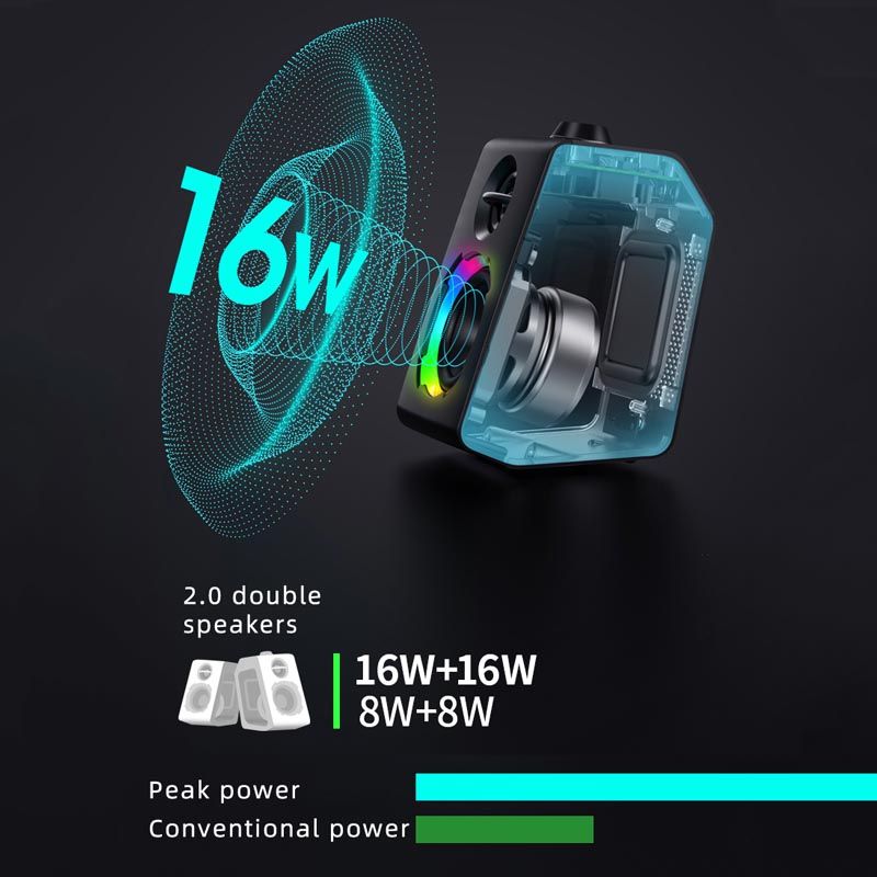 Pelaamiseen tarkoitettu Bluetooth-kaiutin, tehokas langaton multimedia-subwoofer, RGB-kotiteatterijärjestelmä, pöytätietokoneen kaiutin, kannettava tietokone_voghion.com