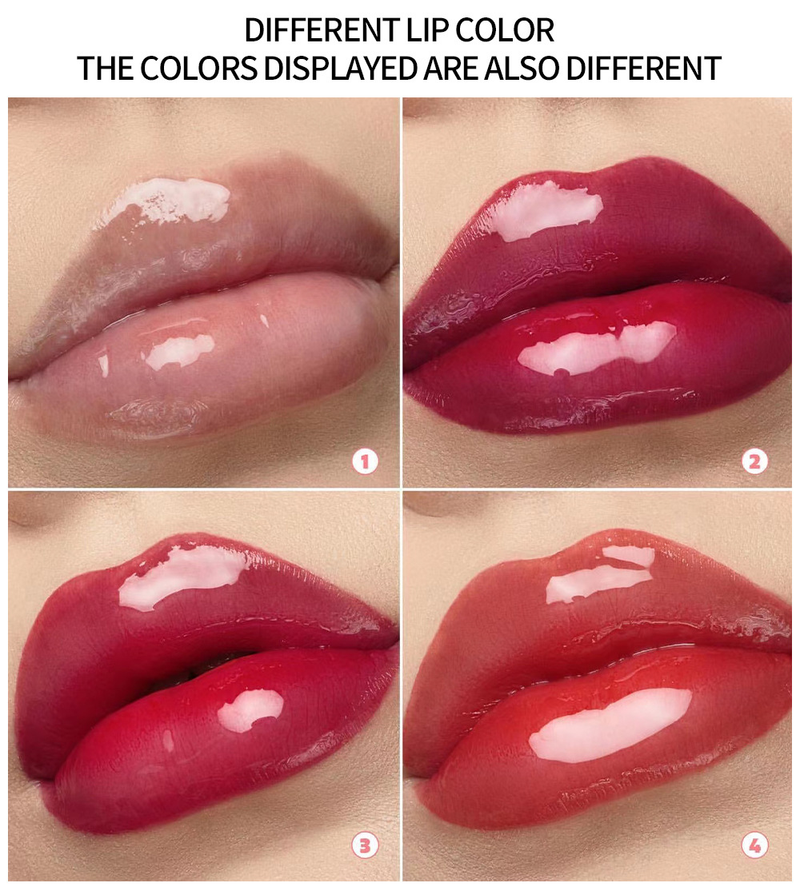 Transparent Water Light Lipstick Set with Mirror Face Beautiful Moisturizing Soft Tube Color Lip Protection Oil_voghion.com