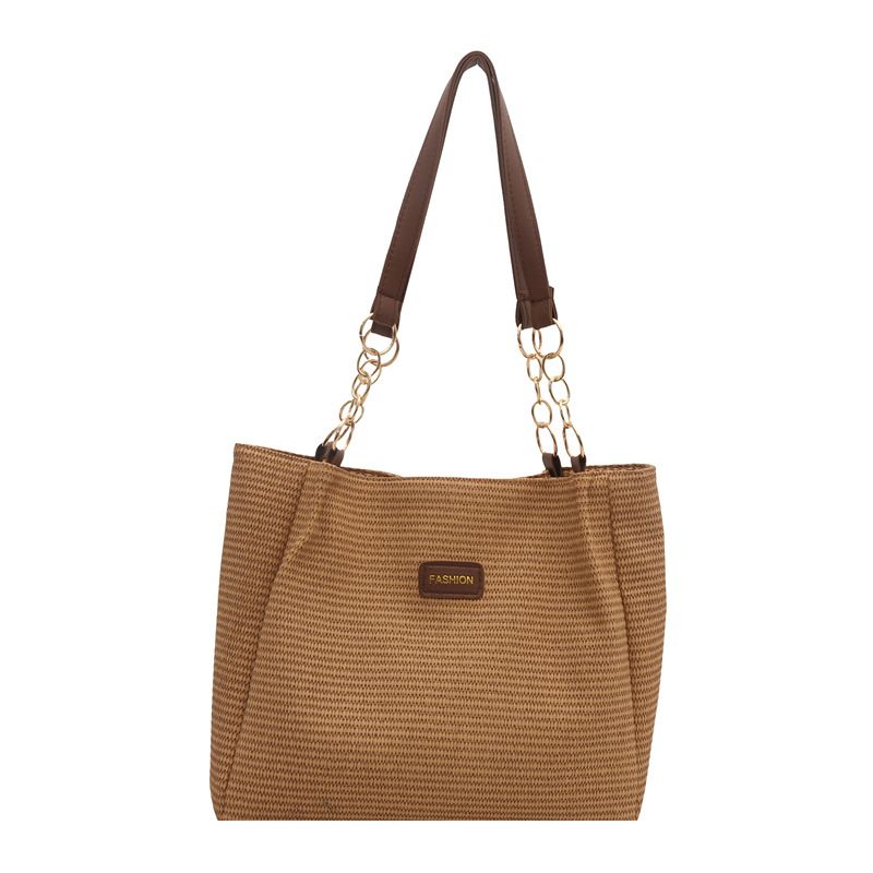 Borsa a tracolla da donna alla moda, nuova e semplice, primavera 2025, casual, con texture di nicchia, da portare sotto le ascelle_voghion.com