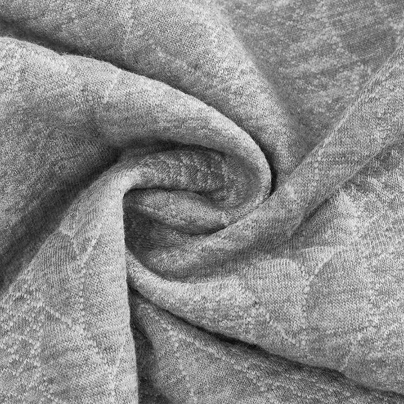 Herren-Sweatshirt mit strukturiertem Jacquard-Halbreißverschluss – Schwerer Pullover mit Stehkragen und einzigartigem geometrischem Muster, entspannte Passform für Herbst/Winter_voghion.com