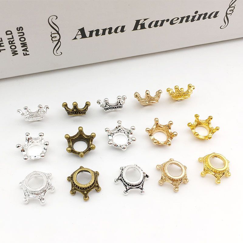 Accessori per gioielli, piccole corone tridimensionali, accessori per gioielli fai da te, copricapo a forma di cartone animato, accessori per capelli, materiale fatto a mano, confezione_voghion.com