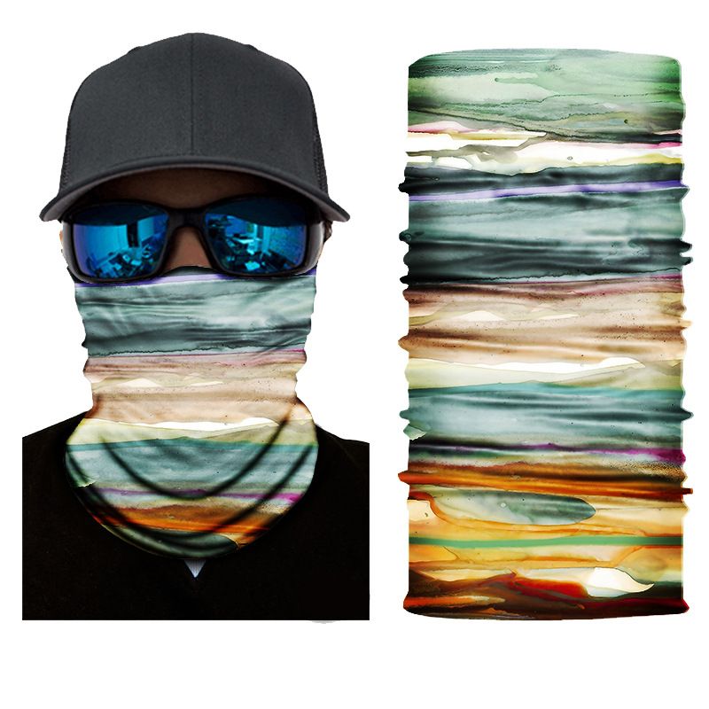 LazyZoom Pattern Series Magic Multifunctional Seamless Headscarf Printed Neck Gaiter Outdoor Cycling_voghion.com