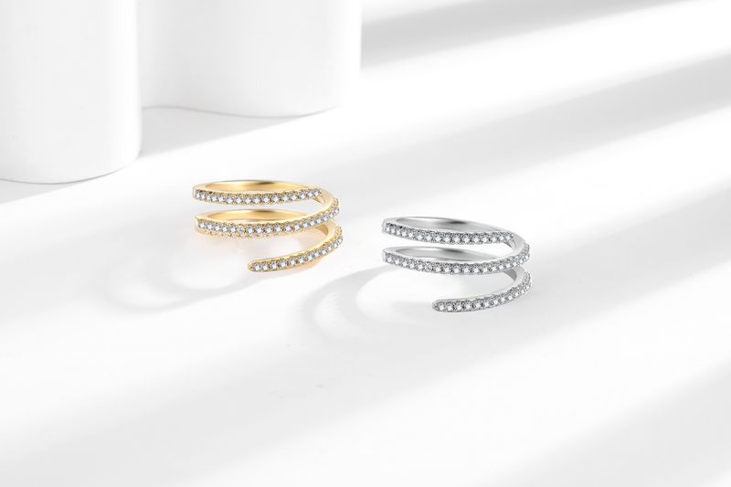 Spring Shape Diamond Ring Fashion Light Luxury Niche Design Personality Temperament Versatile Ring_voghion.com