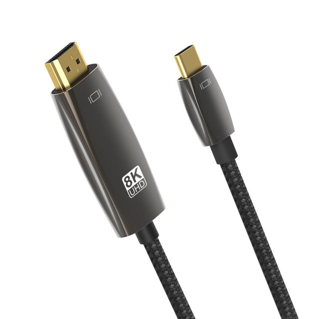USB C - HDMI Kablosu 8K 60Hz 4K 120Hz USB Type C - HDMI Adaptörü USB-C HDMI Thunderbolt 3 Dönüştürücü Macbook Samsung için_voghion.com